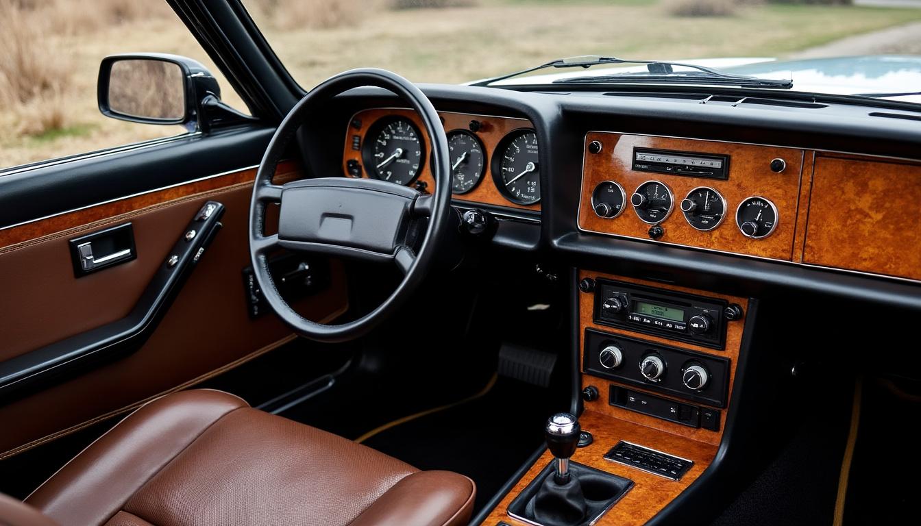 découvrez l'intérieur raffiné de la peugeot 604 et plongez dans l'atmosphère unique des années 70 grâce à ce voyage dans le temps au cœur de l'habitacle de cette berline emblématique.