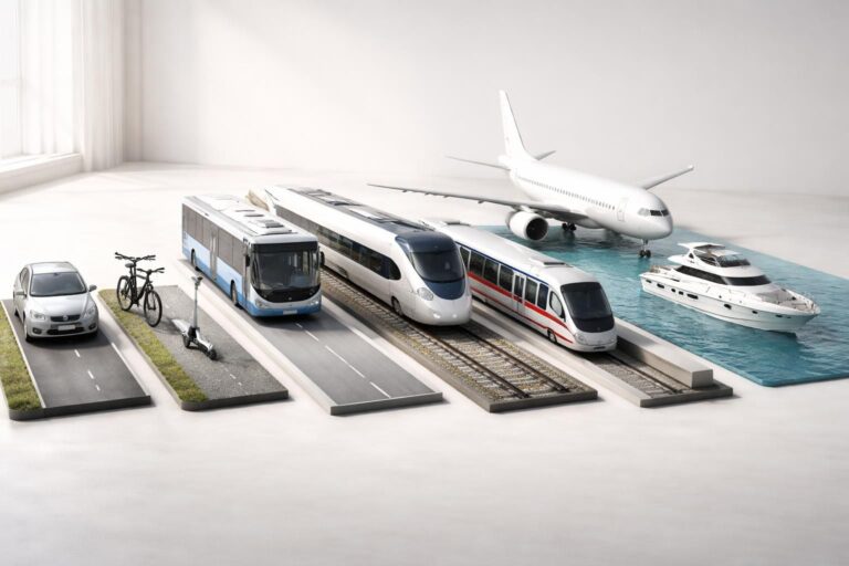 Comparaison de tous les moyens de transport : coût, confort et efficacité