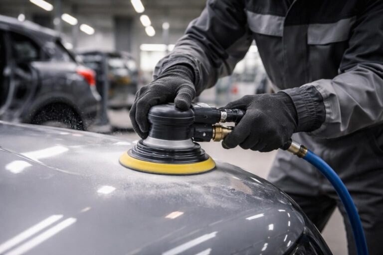 Ponceuse excentrique pneumatique pour carrosserie : pour quels travaux sur véhicules