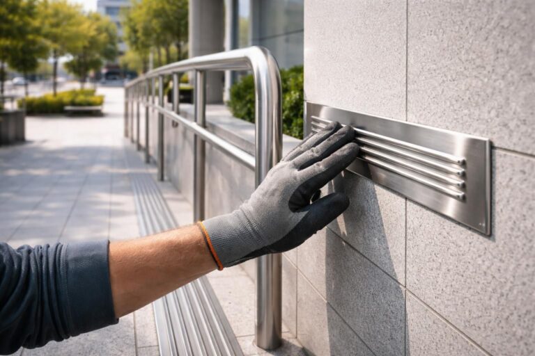 Guide d&rsquo;installation des bandes de guidage PMR en inox pour une efficacité maximale