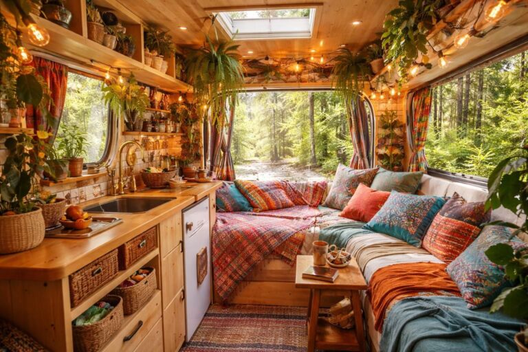 Idées créatives de décoration pour un van aménagé expressif