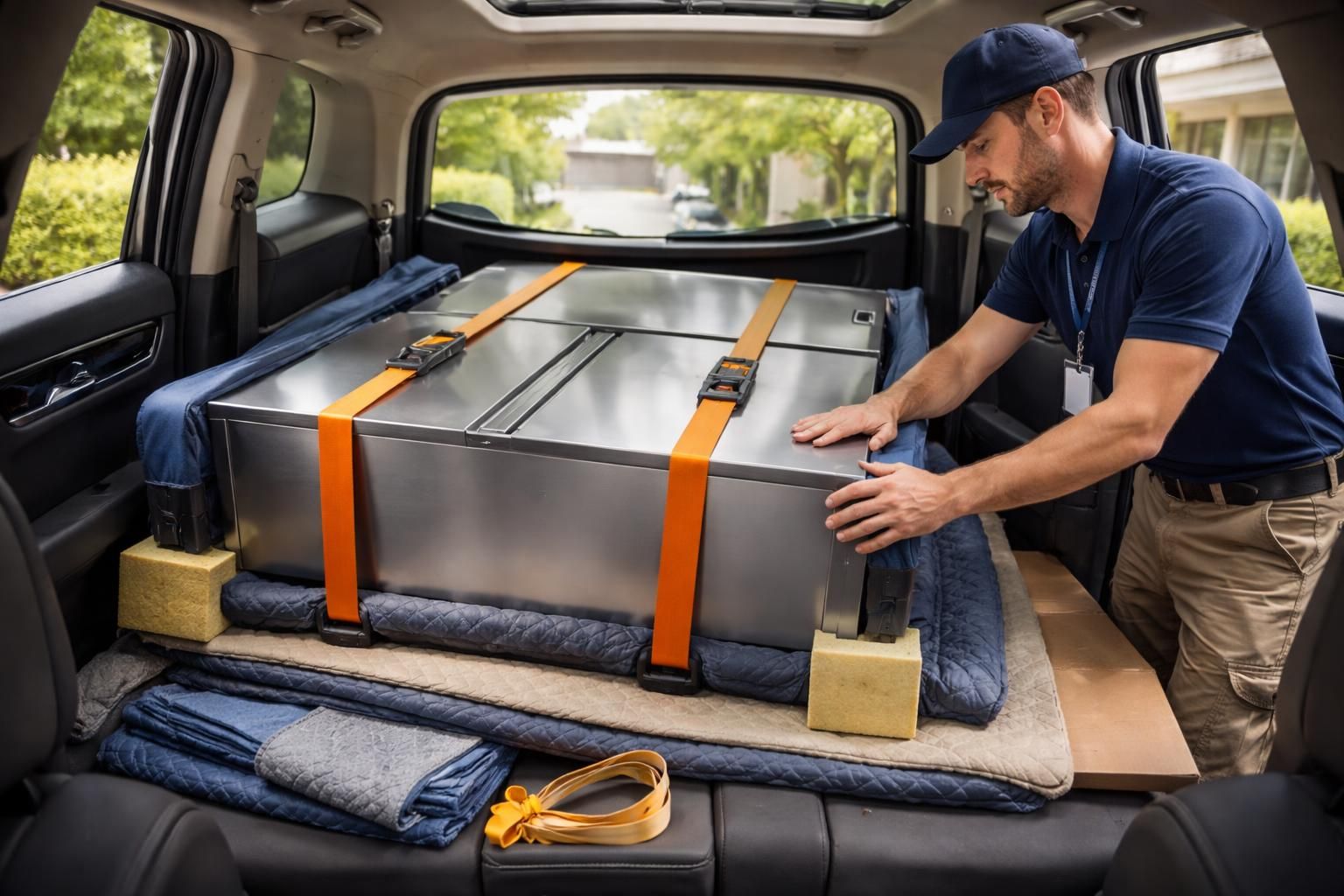 découvrez les conseils d'experts pour transporter un frigo couché en toute sécurité dans votre voiture, en évitant les dégâts et en assurant un déplacement optimal.